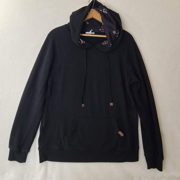 Maurices Floral Homeward Fleece Pullover Hoodie Sweatshirt Womens Size M - Picture 9 of 9